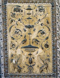 Stucchi dei pilastri, decorazione dopo un disegno di Raffaello, dalle logge del Palazzo Apostolico in Vaticano