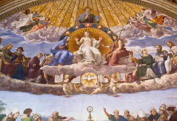 Disputa del Sacramento - affresco di Raffaello