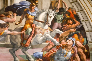 Espulsione di Eliodoro dal Tempio. 1511-1512 (affresco)