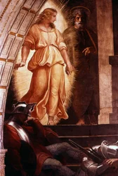La Liberazione di San Pietro (dettaglio) da un affresco di Raffaello