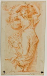 Cariatide con giogo e pergamena