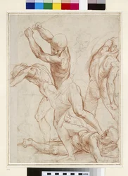 Combattimento di uomini nudi