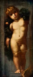 Putto con ghirlanda