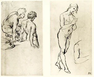 Studio su una figura in preghiera