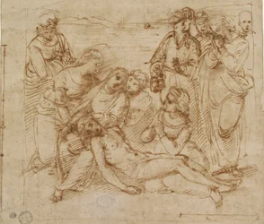 La lamentazione studio per la sepoltura di Cristo, inizio XVI secolo
