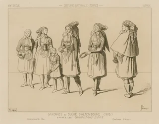 Costumi nazionali tedeschi - Ducato di Sassonia-Altenburg (1815)