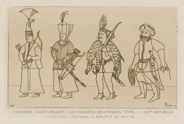Giannizzero, capo arciere, comandante e boia turco
