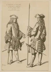 Maresciallo di Tallard e Mr Laubanie al campo prima della Battaglia di Landau, novembre 1703