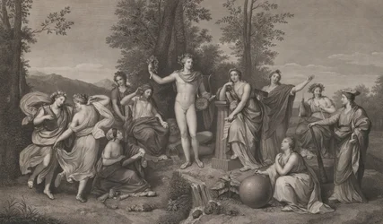Apollo e le Muse sul Parnaso, 1784