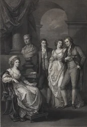 Ritratto di famiglia di Catherine Petrovna Baryatinskaya 1750-1811, nata Principessa di Holstein-Beck, 1793