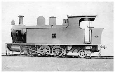 Locomotiva a vapore costruita da Kerr, Stuart e Co, inizio XX secolo