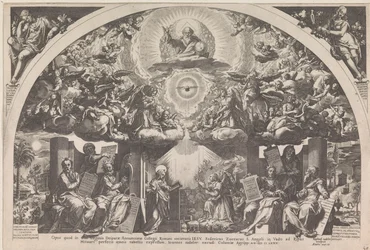 Annunciazione con i sei profeti e cori di angeli