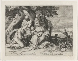 Sacra Famiglia con Santa Caterina e San Sebastiano