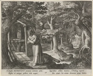 San Patroclo di Néris come eremita