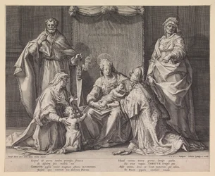 Sacra famiglia con Zaccaria, Elisabetta e Giovanni Battista
