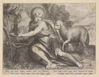 Giovanni Battista come giovane presso una fonte