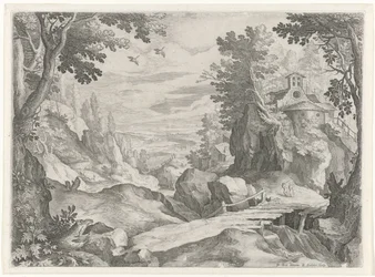 Paesaggio con una cappella