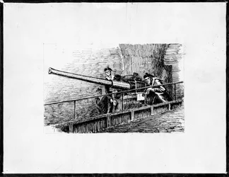 marins canonniers (inchiostro su carta)