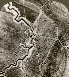 Fotografia aerea delle linee tedesche, Prima Guerra Mondiale, 1914-1918