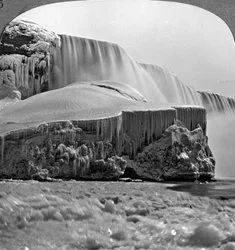 Cascate americane, Cascate del Niagara, in inverno, New York, USA