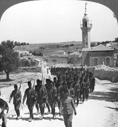 Soldati turchi sconfitti, Palestina, Prima Guerra Mondiale, c1917-c1918