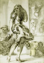 Una gonna gonfiata dal vento: Un disegno a due facce