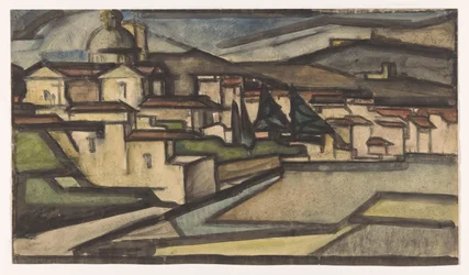 Veduta di una città italiana
