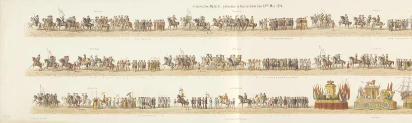 Parata storica, tenuta ad Amsterdam il 12 maggio 1874