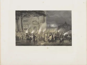 Processione dei retori con il buon samaritano