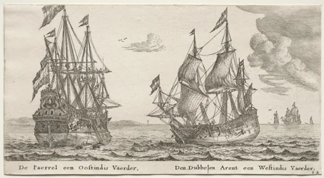 Navi di Amsterdam: La Perla e East Indiaman, The Double Eagle, un West Indiaman
