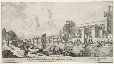 Vedute di Parigi: Veduta del Louvre e delle Tuileries