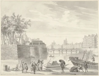 Veduta del Pont Rouge, Parigi