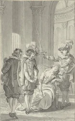 Illustrazione per il dramma Ines de Castro di Rhijnvis Feith
