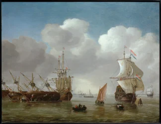 Scena portuale olandese