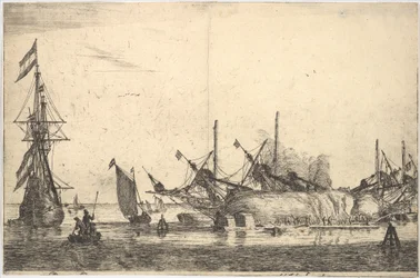 Navi carenate per calafataggio dello scafo, XVII secolo