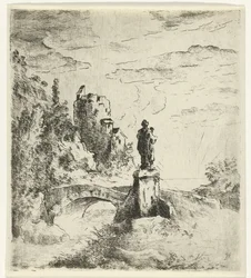 Ponte con statua