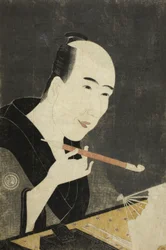 Ritratto di Santo Kyoden, il Maestro di Kyobashi