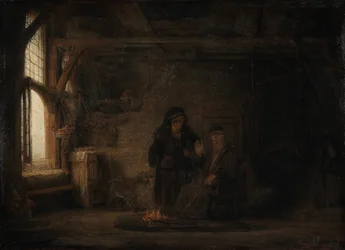 La moglie di Tobia con una capra