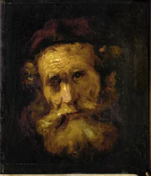 Un rabbino (olio su tela)