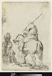 Un Soldato con Turbante a Cavallo, c.1632