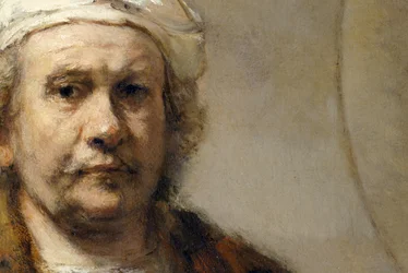 Rembrandt - Autoritratto (dettaglio)