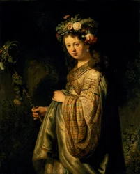 Saskia come Flora