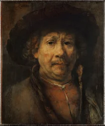 Il piccolo autoritratto (Olio su legno di noce)