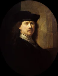 Autoritratto con sfondo architettonico, ca 1639