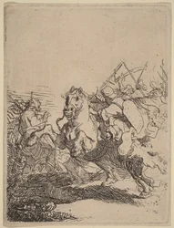 Una battaglia di cavalleria