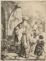 Abramo scaccia Agar e Ismaele, 1637