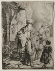 Abramo scaccia Agar e Ismaele, 1637