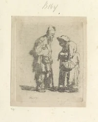 Mendicante e mendicante in conversazione
