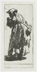 Mendicante con una zucca