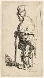 Mendicante appoggiato a un bastone, c. 1630